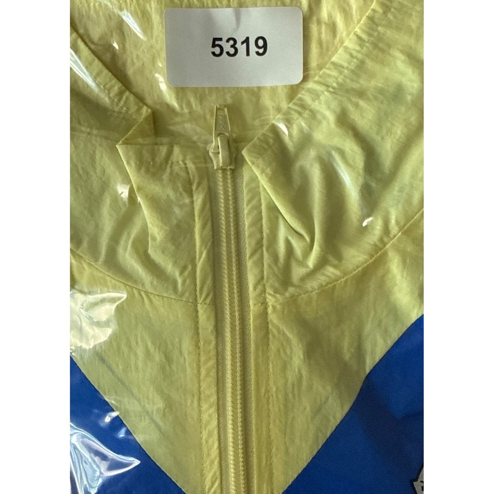 Pink Dolphin Colorblock Windbreaker Blue Pink Yellow Rare Ghost Zip Mens Size S - Picture 16 of 16